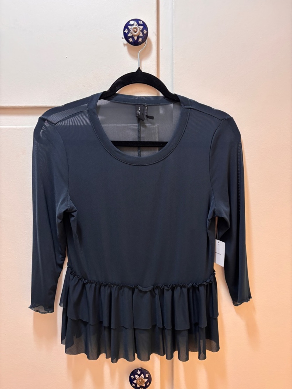 Urban Outfitters Ruffle Mesh Top
